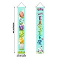 thumbnail image 3 of Happy Easter He is Risen Purple Porch Banner Sign, Religious Cross Lamb Front Door Decorative Hanging Welcome Banner Flag, Spring Lily Flower Eucalyptus Leaves Decoration Home Outdoor Decor, 3 of 3