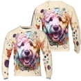 thumbnail image 3 of Goldendoodle Portrait Watercolor Vintage Retro Styles All Over Print 3D Sweatshirt Unisex Merch Doodle Dog Lover Gifts Idea - 00001, 3 of 6