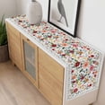 thumbnail image 4 of Watercolor Flowers Table Runner - 48 Inch Long, Kitchen Dining Table Runner Dresser Scarves, Farmhouse Spring Floral Botanical Farmhouse Decor for Coffee Tables Wedding Party Banquet, 4 of 8