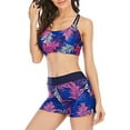 thumbnail image 2 of CONZONE Womens Bikini Sets With Shorts 2 Peice Swimsuits for Women High Waisted Graphic Lightweight Summer Beach Bathing Suits, 2 of 5