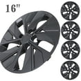 thumbnail image 6 of 16" Set of 4 Hubcaps Wheel Rims Cover for 2019-2025 Nissan Altima Compatible with Steel Wheels Snap on Installation(16-inch,Black Matte), 6 of 11