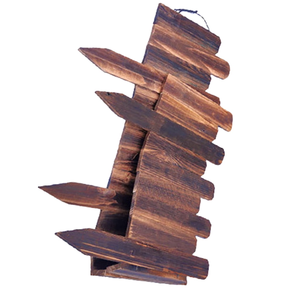 TAILTOSS Wood Garden Fence 1 Set Bendable Natural Wood Edging 120x35x1 Inch for Outdoor Yard
