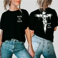 thumbnail image 4 of Walk by Faith T-shirt – Vintage cross design and Christian religious patterns. For men and women., 4 of 6