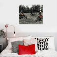 thumbnail image 5 of Orinice Black And White Retro Motorcycle Ar Abstract Art Poster Wall Decoration Art CanvasWall Art Decor Print Picture Paintings for Living Room Bedroom Decoration Frame-style  20x16in, 5 of 6