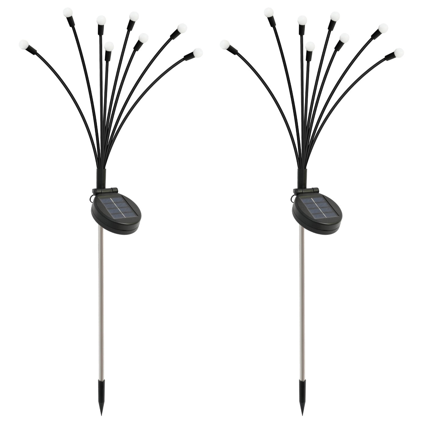 2PK Swaying Firefly Lights Solar Powered Waterproof, Solar Garden Lights Outdoor decorative For Garden, Yard, Patio Decor, Landscape Pathway Garden Decoration, Warm White LED Bulb