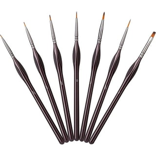 W.A. Portman Flat Paint Brushes Set, 4 Synthetic Artist Paint Brushes 