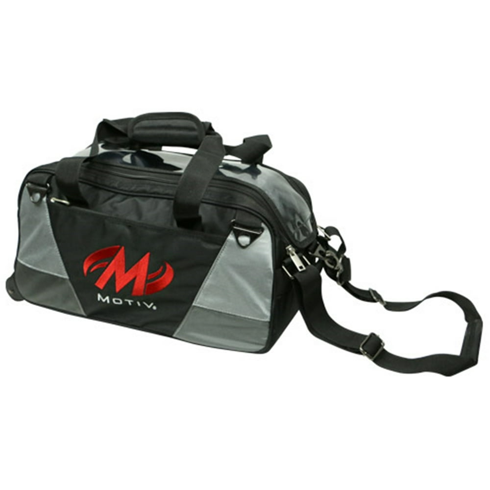 Motiv Ballistix Double Tote Roller Bowling Bag Black