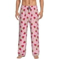 thumbnail image 2 of Kdxio Strawberries Print Men's Sleep Pajama Pant Lounge Pants with Pockets, 2 of 8