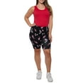 thumbnail image 5 of Women's Plus Size Disney Mickey Mouse Bike Shorts All-Over Print Black, 5 of 7