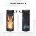 thumbnail image 3 of Bingfone Red And White Flame Fox Print 18oz Sports Insulated Kettle With Straw, Leakproof & BPA Free, Drinking Sports Water Bottle for Fitness, Gym & Outdoor, 3 of 8