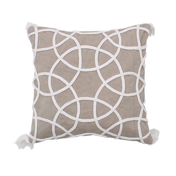 Lily Dune Geometric Accent Pillow, 18" x 18"