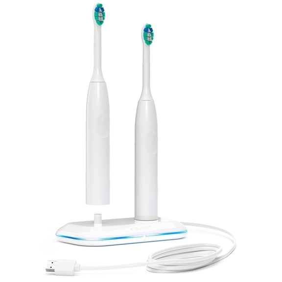 Steliron Dual Charger Base for Philips Sonicare Toothbrush, Replacement for HX6100 (Works with Protective Clean 4100, 6100, Kids Toothbrush & More)