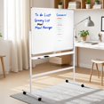 thumbnail image 6 of Lanzxjv 90x120cm Mobile Whiteboard, Double Sided Rolling Whiteboard, Folded Magnetic White Board, Large Reversible Dry Erase Board, Wall Planner Dry Erase Board, 6 of 7