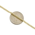 thumbnail image 3 of Real 10K Yellow Gold Round 3D Spiga Link Chain 2.25mm Unisex Necklace 24 Inch, 3 of 5