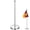 Silver, variant on Miangastore Household Flag Holder 10.8 inch Stainless steel Flag Base Telescopic Flag Pole Office Accessory