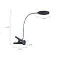 thumbnail image 6 of PureOptics LED Clamp On Desk Lamp with Metal Gooseneck, 6 of 11