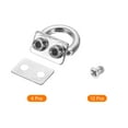 thumbnail image 3 of Metal Bag Connector with D Ring, 6Pack 18mm Purse Bridge Hanger Buckle with Screws (Silver Tone), 3 of 5