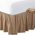 thumbnail image 2 of Bed Skirt FRE34414MOCH02 14 in. Ruffled Bed Skirt  Mocha - Full, 2 of 4