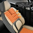 thumbnail image 3 of Premium 5-Seat Car Seat Covers Full Set, Waterproof Leather with Fixed Lumbar Support, Khaki Seat Covers, Airbag Safe, Non-slip Comfort Design, Universal Fit for Cars, Suvs and Trucks, 3 of 9