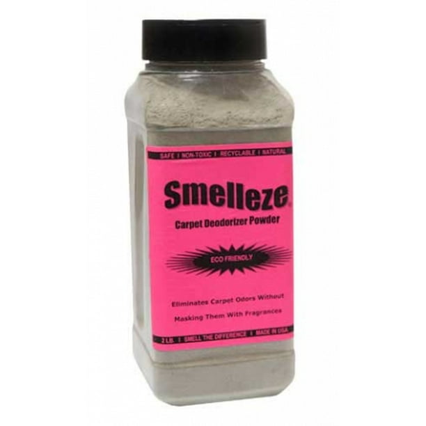SMELLEZE Natural Carpet Odor Removal Deodorizer 2 lb. Powder Removes
