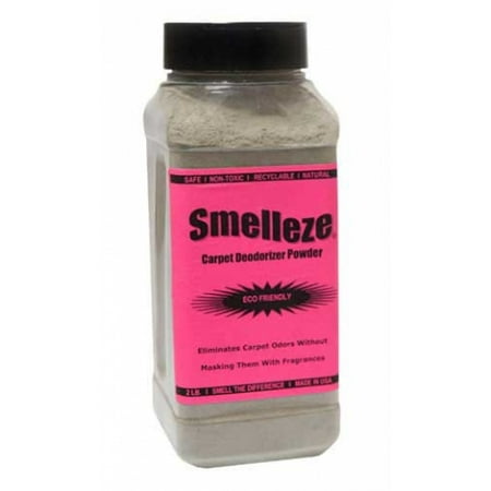 SMELLEZE Natural Carpet Odor Removal Deodorizer: 2 lb. Powder Removes Stench Fast