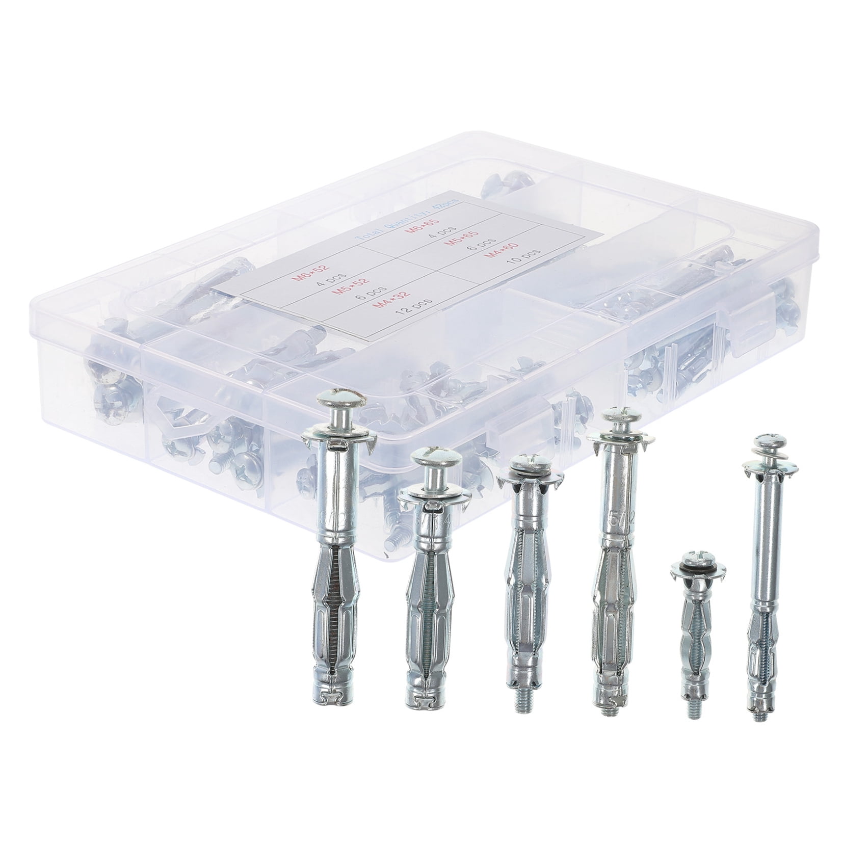 GOOHOCHY  42 Pcs Wall Anchors Plasterboard Drywall Screw Fasteners