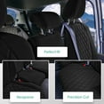 thumbnail image 3 of For 2021-2024 Toyota Sienna FH Group Neoprene Custom Fit Waterproof Car Seat Covers - Black 2nd Row for 8 Seater, 3 of 6