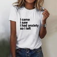 thumbnail image 2 of YDLCAFD T-Shirt pour Femmes Adapté à l'Impression Col Rond Manches Courtes Tee Tops Tunique Blouse, 2 of 5