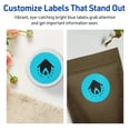 Avery Printable Round Labels, Bright Blue, 2.5" Diameter, 90ct