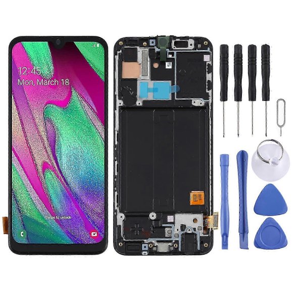 Écran LCD TFT pour Samsung Galaxy A40 SM-A405F Numériseur Assemblage Complet avec Cadre SZRH A-GB
