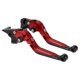 thumbnail image 1 of Palanca de freno y embrague larga y corta para Yamaha MT-07 2014-2022, palanca de freno ajustable de motocicleta, aleación de aluminio, mango rojo con extremo negro, 1 par, 1 of 1