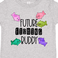 thumbnail image 4 of Inktastic Future Fishing Buddy with Colorful Fish Boys or Girls Toddler T-Shirt, 4 of 5