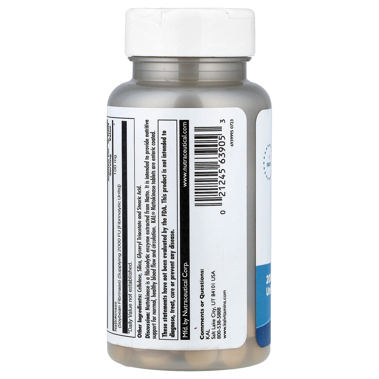 KAL Nattokinase, 100 mg, 30 Tablets