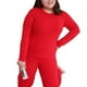 thumbnail image 1 of Sonducket Ropa interior térmica Ropa de mujer elástica Transpirable Ligero Otoño Manga larga Ropa de abrigo sólida Ropa interior portátil conjuntos de ropa Rojo L, 1 of 6