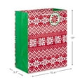thumbnail image 3 of Hallmark 13" Large Holiday Gift Bag (Sweater Stripes), 3 of 4