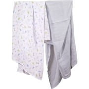 Garanimals SwaddleMe Mr. Fix-It Muslin Blanket, 2 Pack
