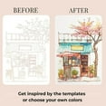 thumbnail image 6 of Creative Stress Relief Watercolor Kit, All-in-One Art Set for Adults, Portable Painting Supplies with Embedded Paints, 6 of 7
