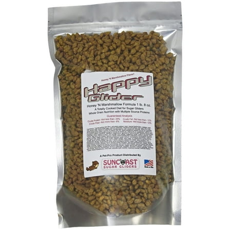 Happy Glider 1.5 lbs Bag of Nutrient Dense Premium Sugar Glider Food Honey & Marshmallow