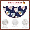 thumbnail image 3 of Bingfone Christmas Tree Skirt Mat Christmas Decoration Interior 48" -Mom And Baby Owls, 3 of 6