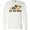 thumbnail image 3 of Inktastic Napping Dis Tew Much Longhair Calico Cat Long Sleeve T-Shirt, 3 of 5