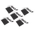 thumbnail image 3 of Teclado Numérico Ergonómico con Cable Mini Teclado Numérico de Escritura Silenciosa para PC Computadora Portátil USB Plug and Play 18 Teclas Tamaño Portátil Amplia, 3 of 8