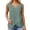 Green Tank Tops, variant on Women Summer Sleeveless Casual Solid Color Trim V-Neck Tank Tops For Daily Wear Leisure Ladies Camisole