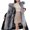 Gray, variant on Lovskoo Womens Winter Coats Hooded Quilted Jacket Loose Casual Faux Fur Lined Thickened Warm Mid Length Long Sleeve Cotton Padded Jacket Black