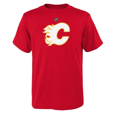 Youth Outerstuff Red Calgary Flames Primary Logo T-Shirt