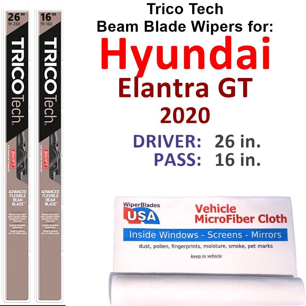 2020 Hyundai Elantra GT Beam Blade Wipers (Set of 2)