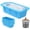 Blue, variant on Large Ice Block Mold 5 Pack 2.43lbs Cubes for Cold Plunge or Cooler Reusable Silicone Ice Mold for Bath Chiller Camping Picnic