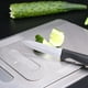 thumbnail image 3 of Tabla de cortar de acero inoxidable cuadrada moderna, bloque para cortar frutas para la cocina del hogar, 3 of 7