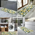 thumbnail image 2 of Yellow Lemon Fruit Flowers White Pattern Kitchen Rug Mat,Kitchen Runner Rugs Non Skid Washable,Decorative Kitchen Floor Mats for Kitchen,Sink,Laundry,17"X47", 2 of 5