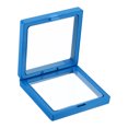thumbnail image 4 of 3D Floating Display Frame Coin Jewelry Case Holder with Base 3.5" x 3.5" Blue 3pcs, 4 of 6