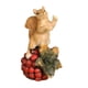 thumbnail image 2 of Estatua de ardilla de escultura de jardín Modelo animal de resina decorativa de resina Ornamento de ardilla para regalos de jardinería patio trasero con frambuesa, 2 of 8